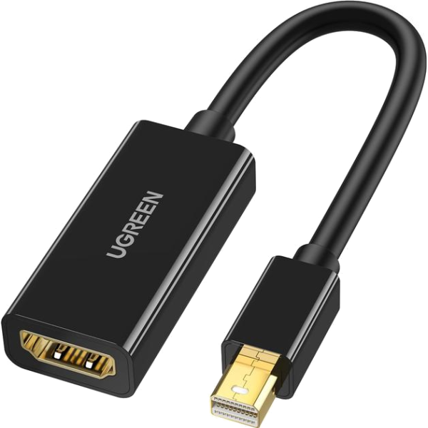 Перехідник UGREEN MD112 Mini DisplayPort → HDMI 4K@30Hz Black (40360)